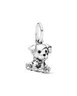 Pandora Labrador dog silver dangle with black enamel 798009EN16
