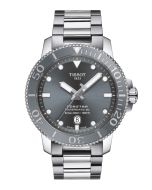 Tissot Seastar 1000 Powermatic 80 43mm harmaa edestä