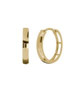 Kohinoor korvarenkaat 14K keltakultaa. Korvakorujen halkaisija on 16,8mm ja leveys 3mm.