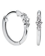 Kohinoor Helene timanttikorvakorut 14K valkokultaa 143-235V-14