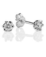 Kohinoor Polaris timanttikorvakorut 14K valkokultaa 143-239V-40B3