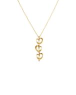 Silmu riipus 42/45cm keltakultaa