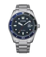 Citizen Eco Drive -tummansininen edestä