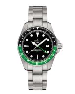 Certina DS Action GMT Powermatic 80 ⌀41mm musta edestä