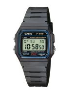 Casio Timeless Collection 33mm F-91W-1YEG edestä