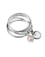 Vanamo sormus vaaleanpunainen helmi