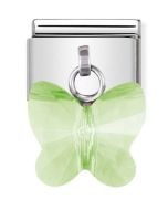 Nomination Swarovski perhonen vihreä 030604/13