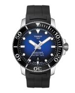 Tissot Seastar 1000 Powermatic 80 43mm sinimusta edestä