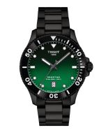 Tissot Seastar 1000 Quartz 40mm musta/vihreä edestä