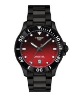 Tissot Seastar 1000 Quartz 40mm punainen edestä