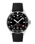 Tissot Seastar 1000 Quartz GMT 40mm musta edestä