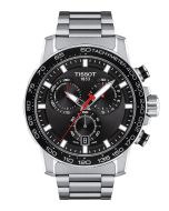 Tissot Supersport Chrono 45,5mm musta edestä