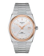 Tissot PRX Powermatic 80 40mm hopea edestä
