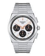 Tissot PRX Automatic Chronograph 42mm valkoinen edestä