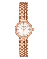 Tissot Lovely Round 19,5mm vaalea helmiäinen takaa