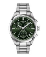 Tissot PR 100 Chronograph 40mm vihreä kronografi edestä