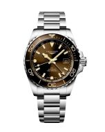 Longines HydroConquest GMT ruskea edestä