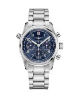 Longines Spirit Chronograph 42mm -sininen edestä