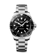 Longines HydroConquest L37694566 musta kellotaulu 42mm 2026new