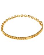 Lumoava Leon rannekoru LP63265100180 180mm-keltakullattu-pronssi