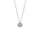 Lumoava Daisy hopeinen kaulakoru 45/50cm pinkki zirkonia L56228150000