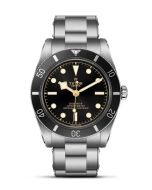 Tudor Black Bay 54, musta 37mm - edestä