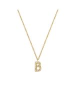 Mockberg Petite Stone Letter Kaulakoru MB0072 kullanväri teräs zirkonia 45 cm