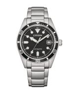 Citizen Automatic Marine Mecha NJ0221-50E musta miesten kello 1