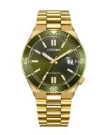 Citizen Tsuyosa Shore Automatic NJ0232-53X vihreä-kulta miesten kello 1