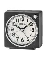 Seiko Herätyskello QHE196K - quiet-sweep-lumibrite-muovi-musta-valkoinen