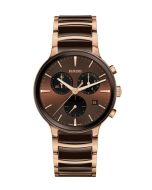Rado Centrix Chronograph -ruskea edestä