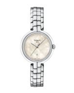 Tissot Flamingo 30mm helmiäinen edestä