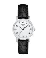 Tissot Everytime T1092101603200 hopea kellotaulu musta nahka