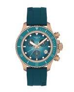 Tissot Seastar 1000 Quartz Chronograph turkoosi edestä