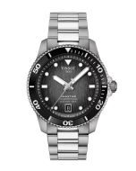 Tissot Seastar 1000 harmaanmusta edestä