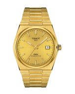Tissot PRX Powermatic 80 40mm samppanja taululla edestä