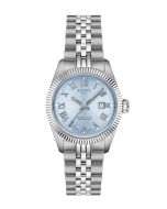 Tissot Ballade Powermatic 48 COSC 30mm jäänsininen edestä