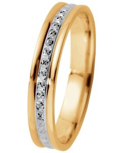 Kohinoor timanttileikattu kihlasormus 3,5mm 003-020