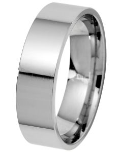 Kohinoor kihla flakka 5mm 14K valkokultaa 003-117