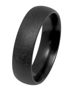 Duetto Musta Matta Miesten Sormus 6mm 006-091