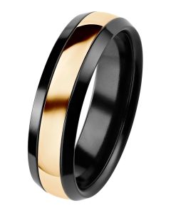 Duetto sormus zirkonium ja keltakulta 006-092