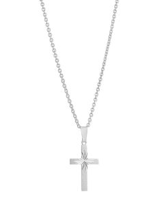 Top Gold Hopeinen Timanttileikattu Risti 45/50cm 3250900509