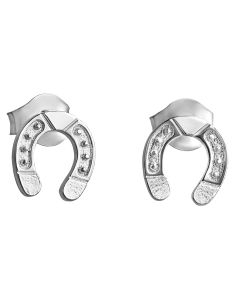 Lempikoru Ratsu Korvakorut Hevosenkenkä platinoitu 925 hopea