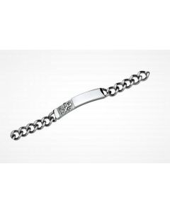 Lumoava Suomileijona laatta rannekoru terästä 332700000