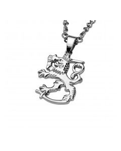 Lumoava Suomileijona riipus terästä 372700000