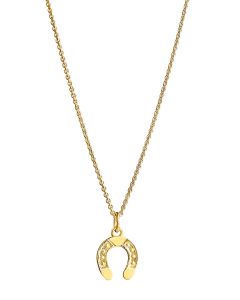 Lempikoru Ratsu hevosenkenkä riipus 45/50cm kullattu 925 hopea