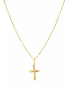 Top Gold Timanttileikattu Hopea Risti 45/50cm 5250881500