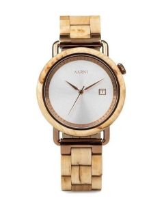 Aarni Atlas Visakoivu 42mm hopea edestä