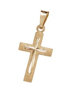 Lumoava kultainen risti 14K 707700000