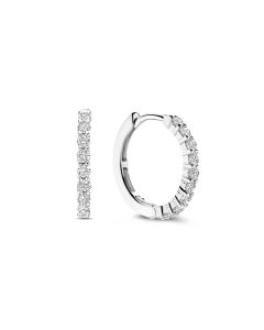 Ti Sento hopeakorvarengas zirkonia 18mm 7958ZI